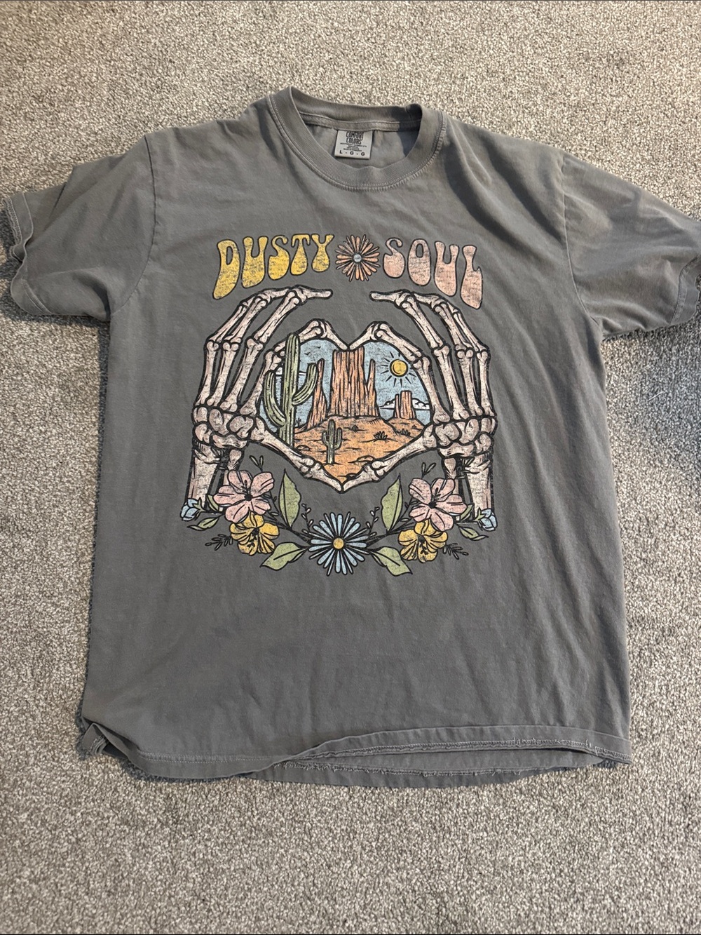 Comfort Colors Gray 'Dusty Soul' Desert Graphic Tee